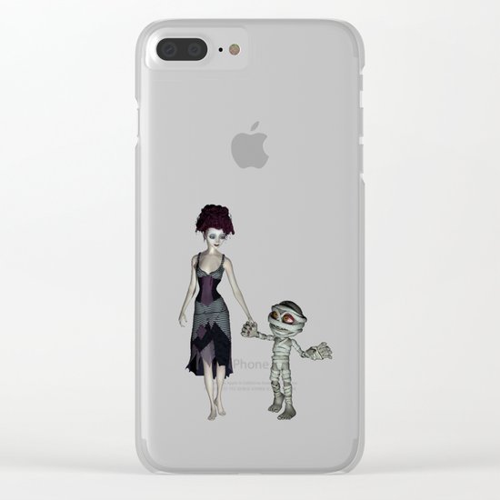 Halloween love Clear iPhone Case