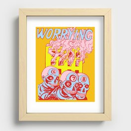 Worrying Recessed Framed Print