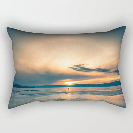 Walking In Circles Rectangular Pillow