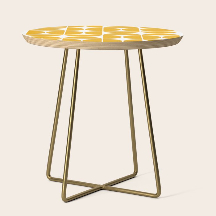 Mid Century Modern Geometric 04 Yellow Side Table By