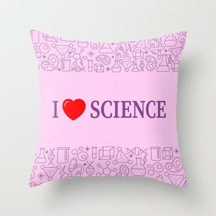 science Throw Pillow