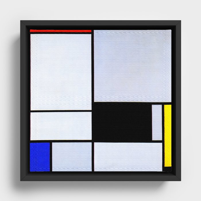 Piet Mondrian (1872-1944) - TABLEAU II with Red, Black, Yellow, Blue ...