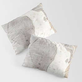 Feels: a neutral, textured, abstract piece in whites by Alyssa Hamilton Art Pillow Sham