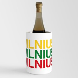 VILNIUS Lithuanian Flag Wine Chiller