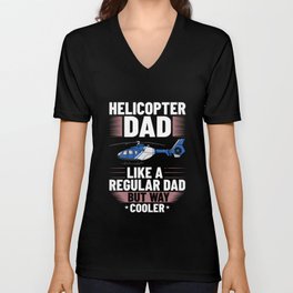 Helicopter Rc Remote Control Pilot V Neck T Shirt