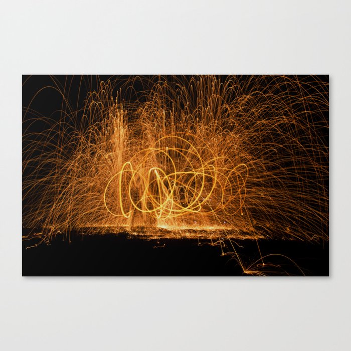 Home made fireworks Canvas Print