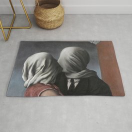 The Lovers II (Les Amants) 1928, Artwork Rene Magritte For Prints, Posters, Shirts, Bags Men Women K Rug