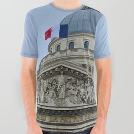Pantheon Paris France  All Over Graphic Tee