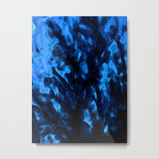 Black Branches in the Blue Wind Metal Print