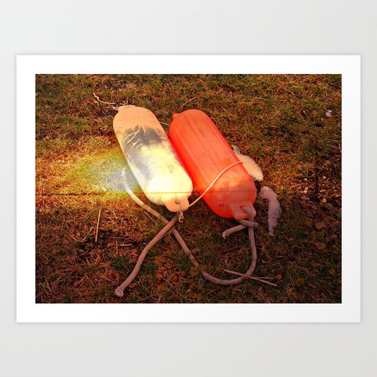 Together We Lay In The Sun Art Print