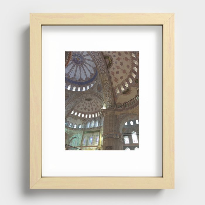Intricate interior of the Hagia Sophia, Istanbul photography series, no. 14 Recessed Framed Print