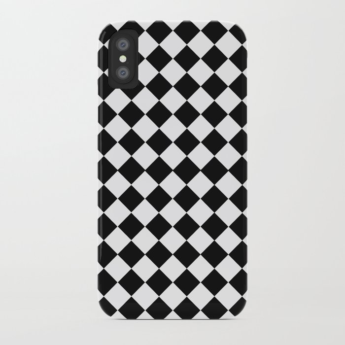 Small Checkered - White and Linen iPhone Case by CheckeredAndDiamonds
