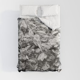 gray floral fairy bed Duvet Cover
