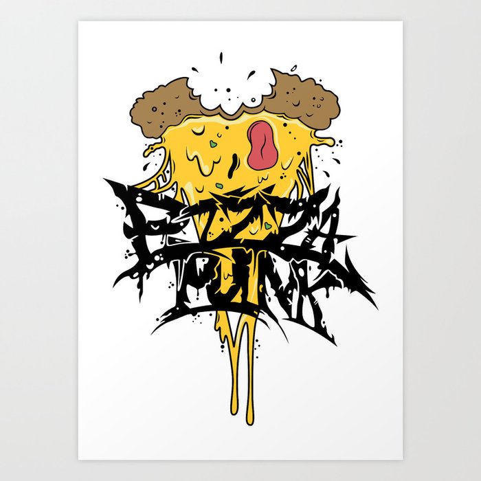 Pizza Punk Art Print