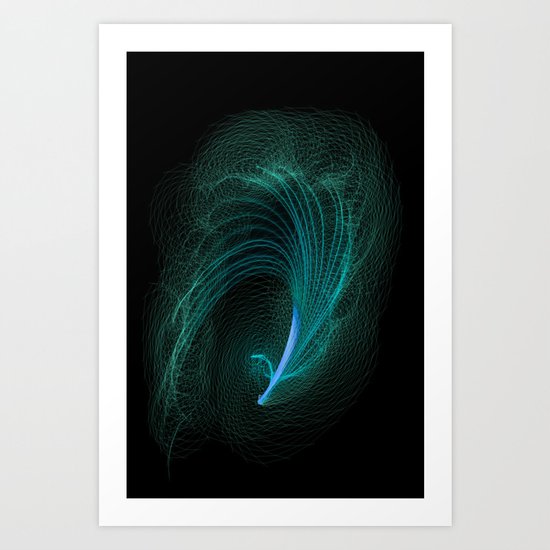 Designer feather Art Print