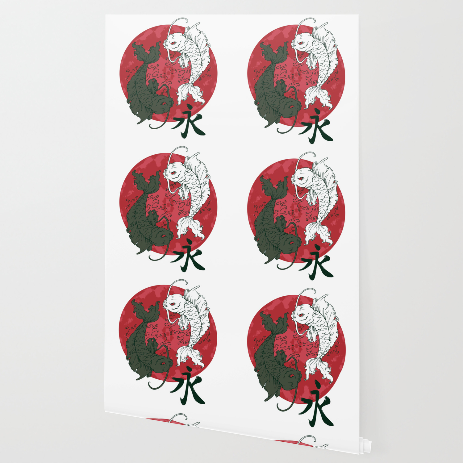 Yin Yang Koi Fish Wallpaper By Passionloft Society6