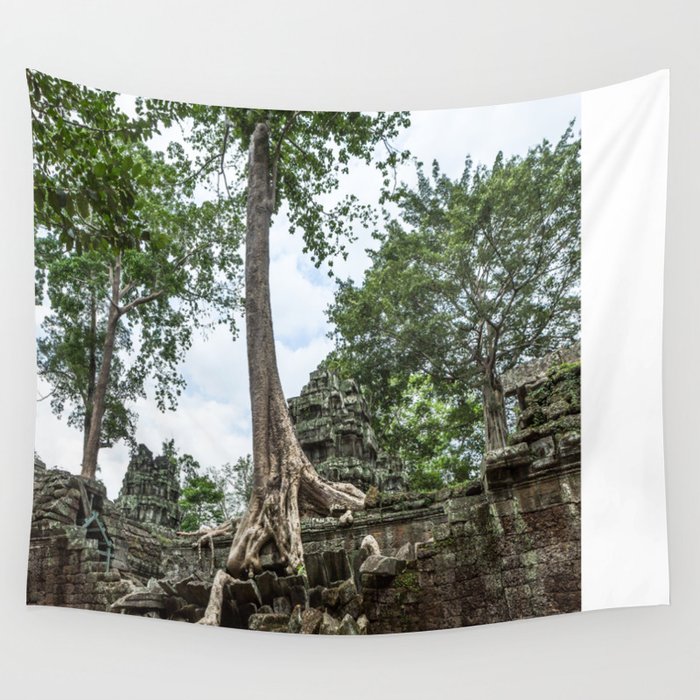 Ta Phrom, Angkor Archaeological Park, Siem Reap, Cambodia Wall Tapestry