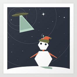 There's Snow Place Like Home for the Holidays Art Print