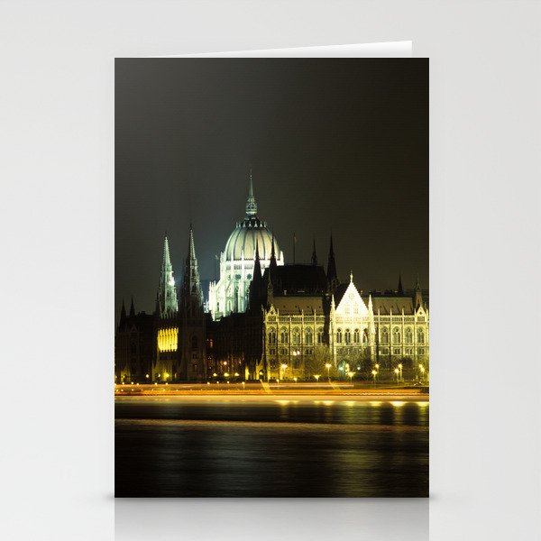Budapest at night Stationery Cards