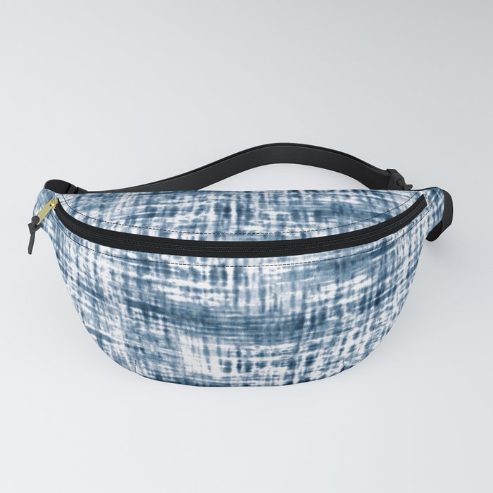 Hand Dyed Stripes Blue Fanny Pack