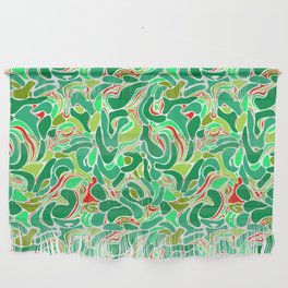 Abstract green marble 4 Wall Hanging