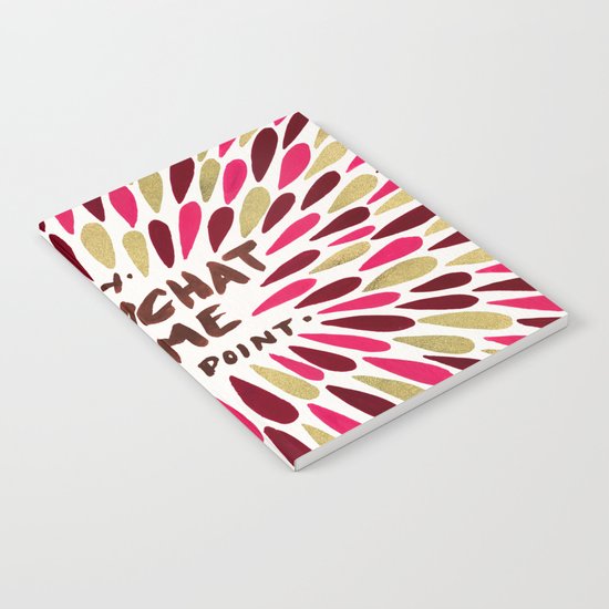 Snapchat – Red & Gold Notebook
