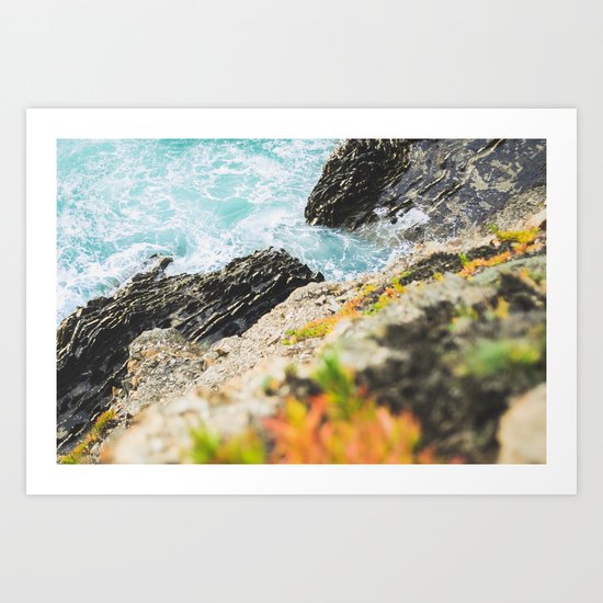The sea and the color Art Print