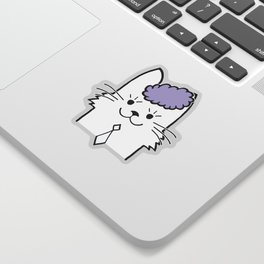 Daft Cat Embraces the Grind. Sticker