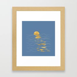Magical moonrise Framed Art Print