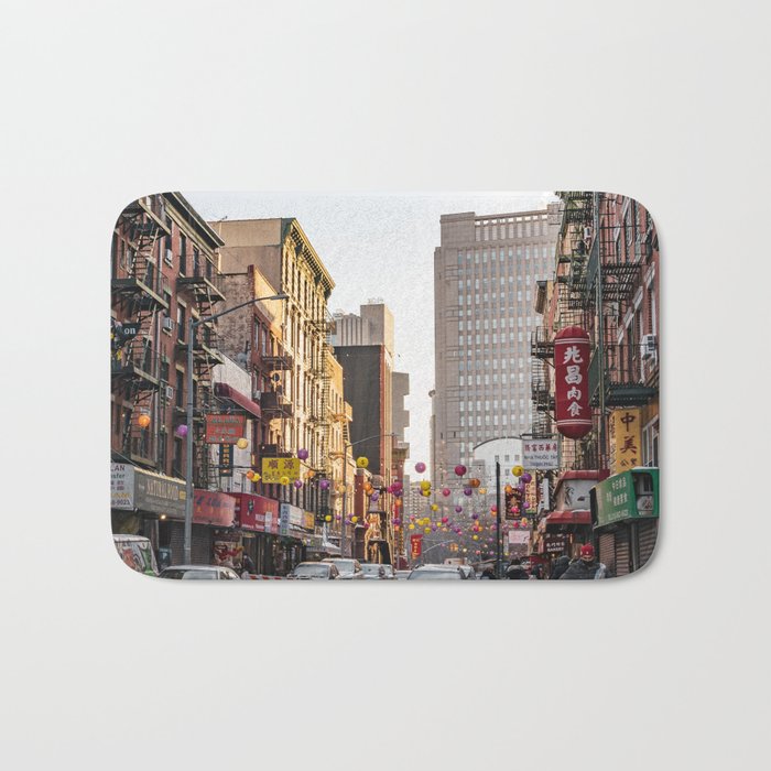Chinatown Views in New York City | Travel Photography Bath Mat