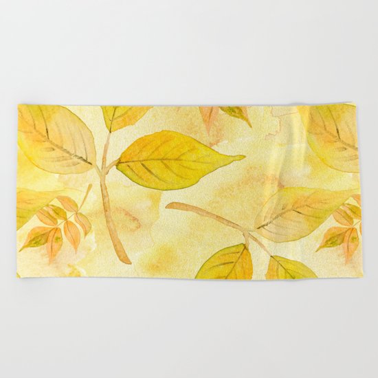 Autumn leaves #13 Beach Towel