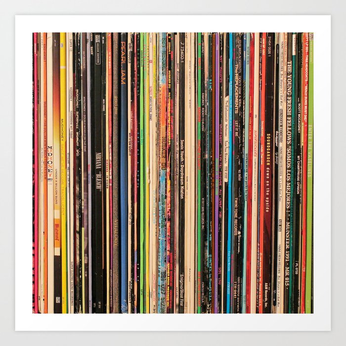 Alternative Rock Vinyl Records Kunstdrucke | Fotografie, Alternative-rock, Vinyl-records, College-radio, Grunge, Rock, Musik, Records, 90's, Record-store