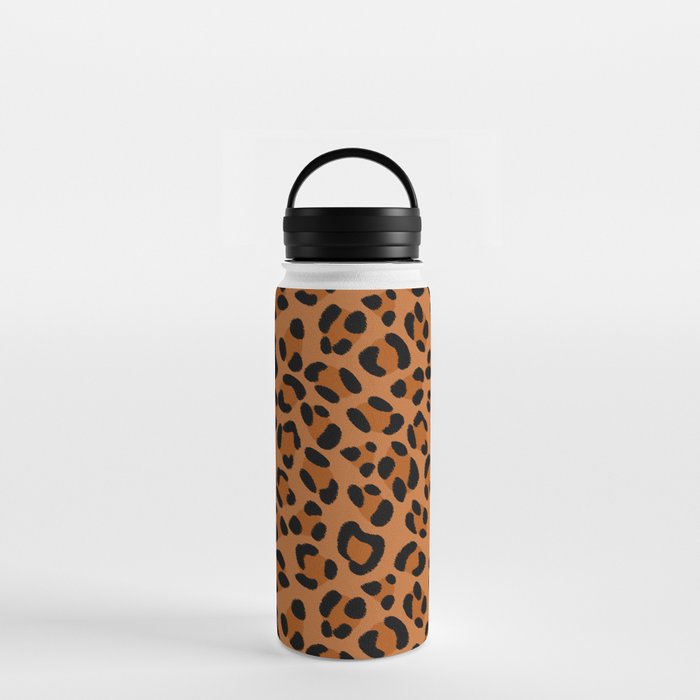 Leopard Print Scribble Water Bottle