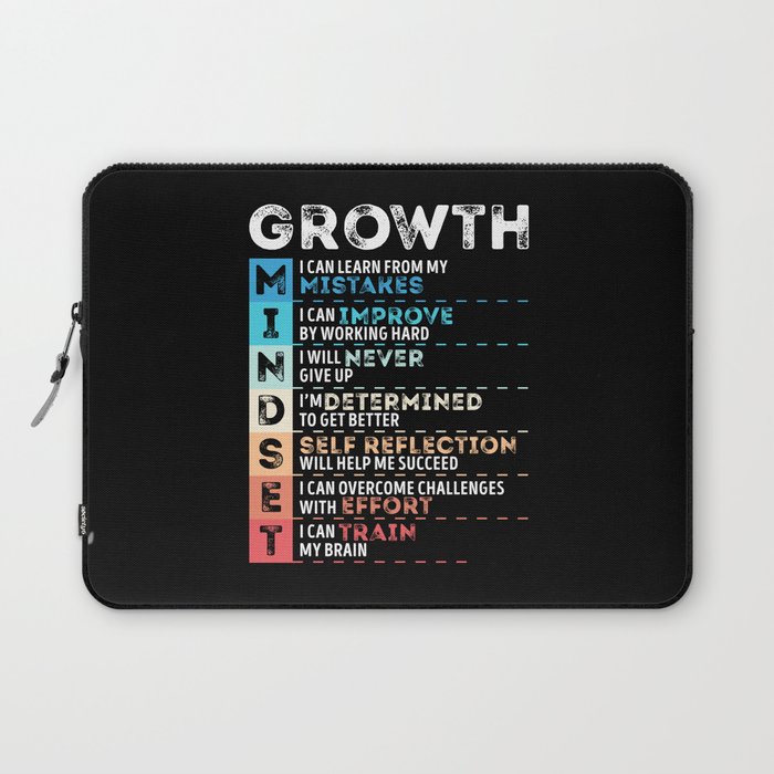 Motivational Quotes Growth for Entrepreneurs Laptop Sleeve
