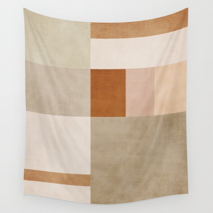 Neutral color tapestry top