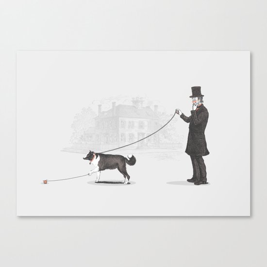 Walking the Dog Canvas Print