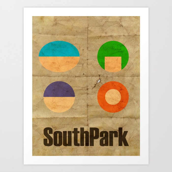 South Park - Minimalism Art Print