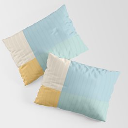 Color Block Line Abstract III Pillow Sham