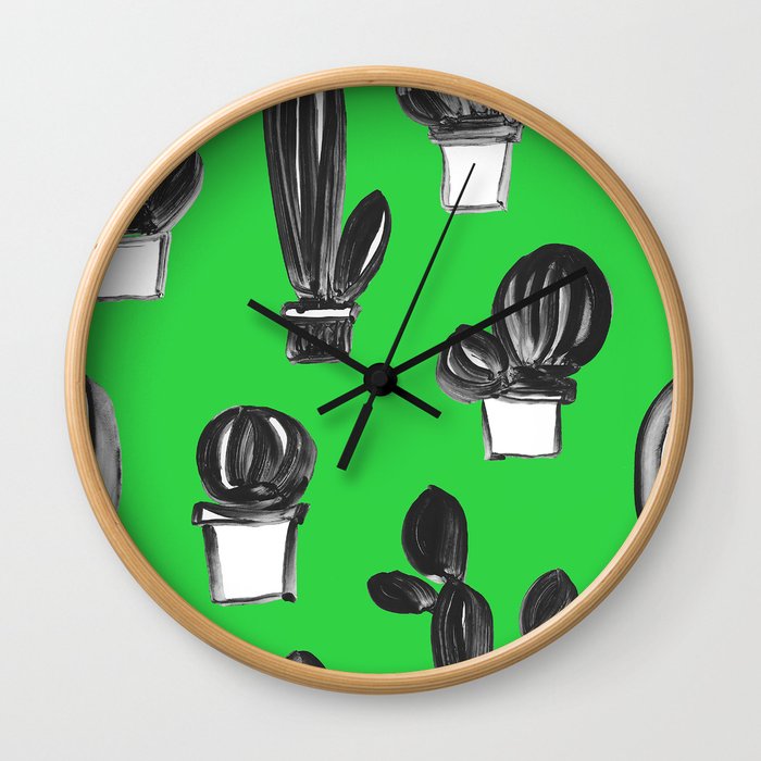 CACTI GREEN Wall Clock