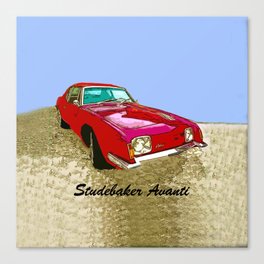 Studebaker Avanti Classic Retro Car Canvas Print