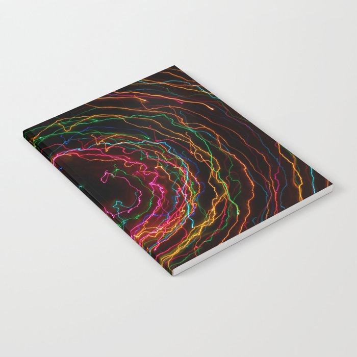 Spinning Colorful Lights Notebook