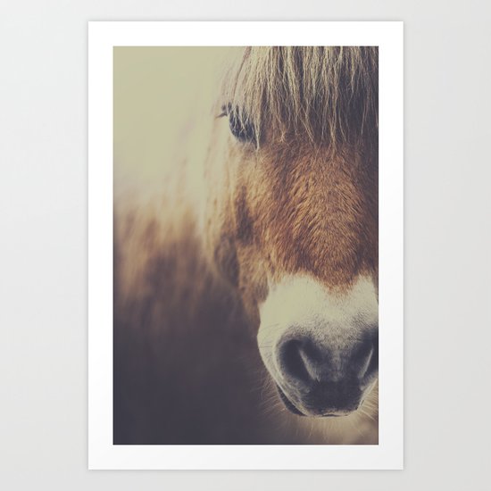 The curious girl Art Print