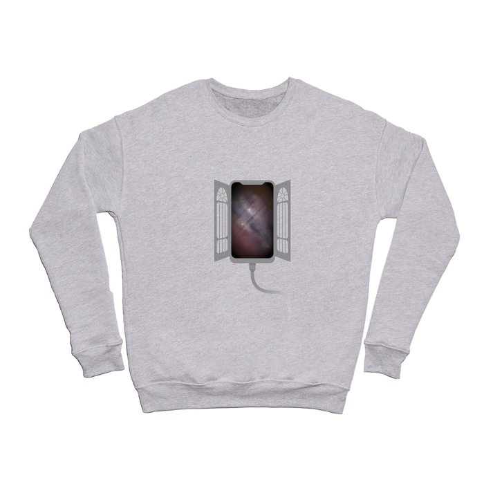 Gate to infinity - gray Crewneck Sweatshirt