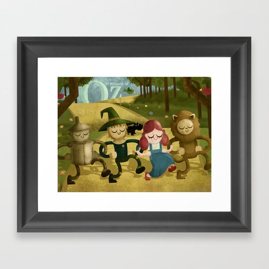Wizard of Oz fan art Framed Art Print
