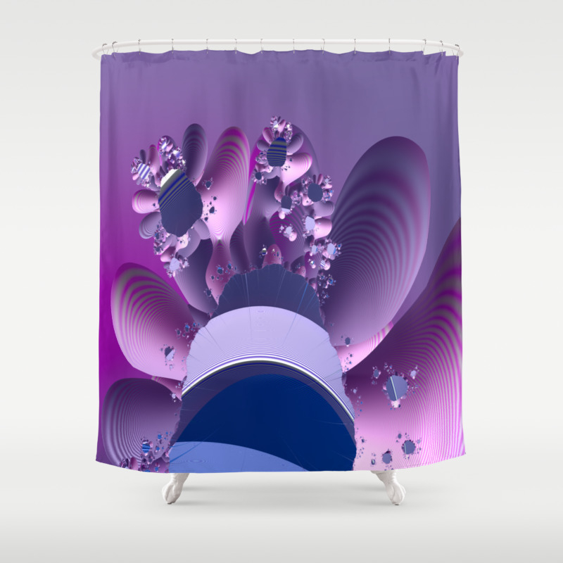 Abstract Cactus Blooming Shower Curtain By Twigisle Society6