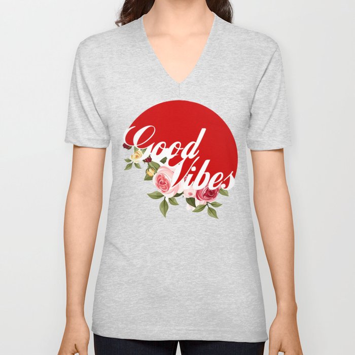 Good Vibes  V Neck T Shirt
