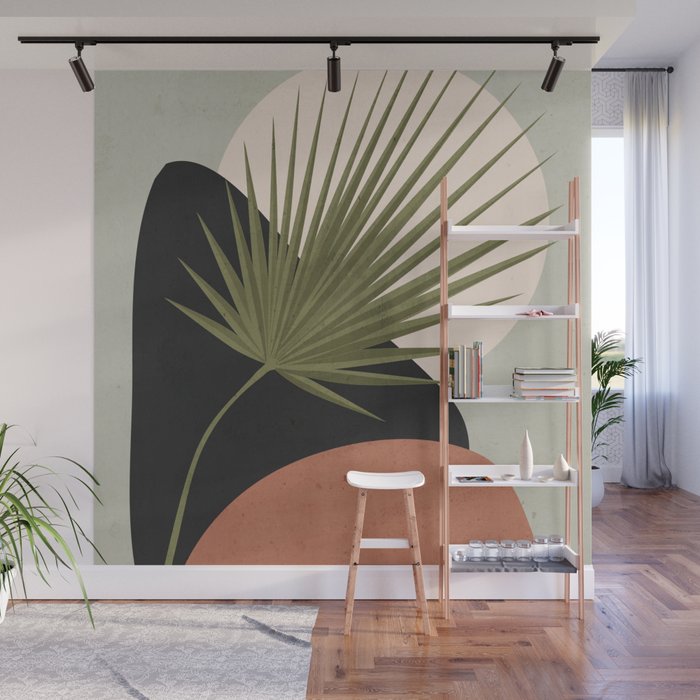 Tropical Leaf- Abstract Art 5 Wall Mural