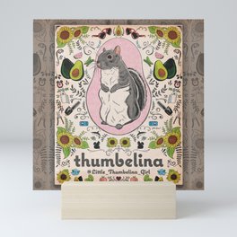 Little Thumbelina Girl: Thumb's Favorite Things in Color Mini Art Print