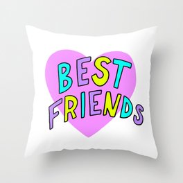 Best Friends Throw Pillow