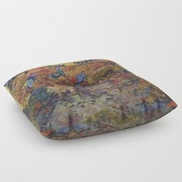 Vincent van Gogh's The Red Vineyard Floor Pillow